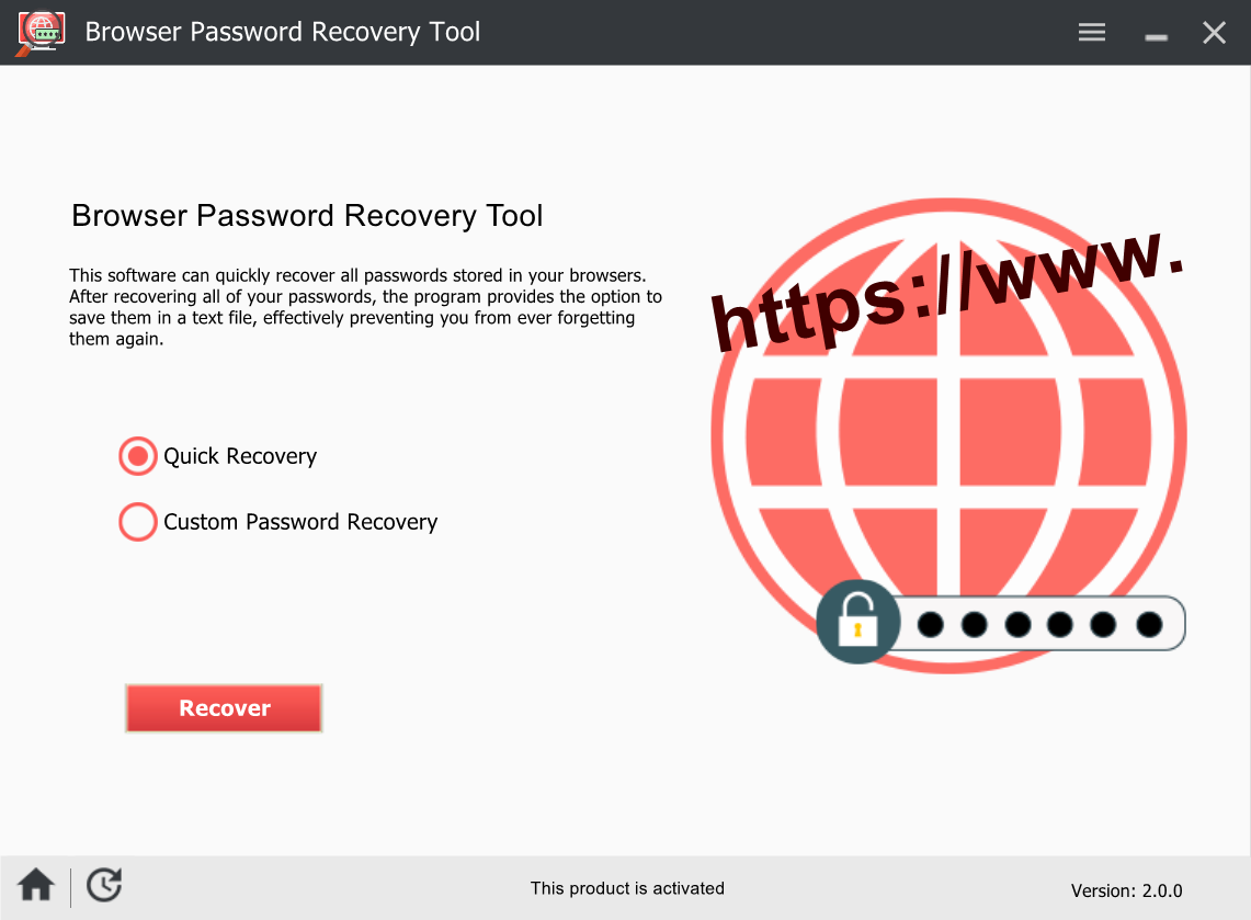 Opera password recovery